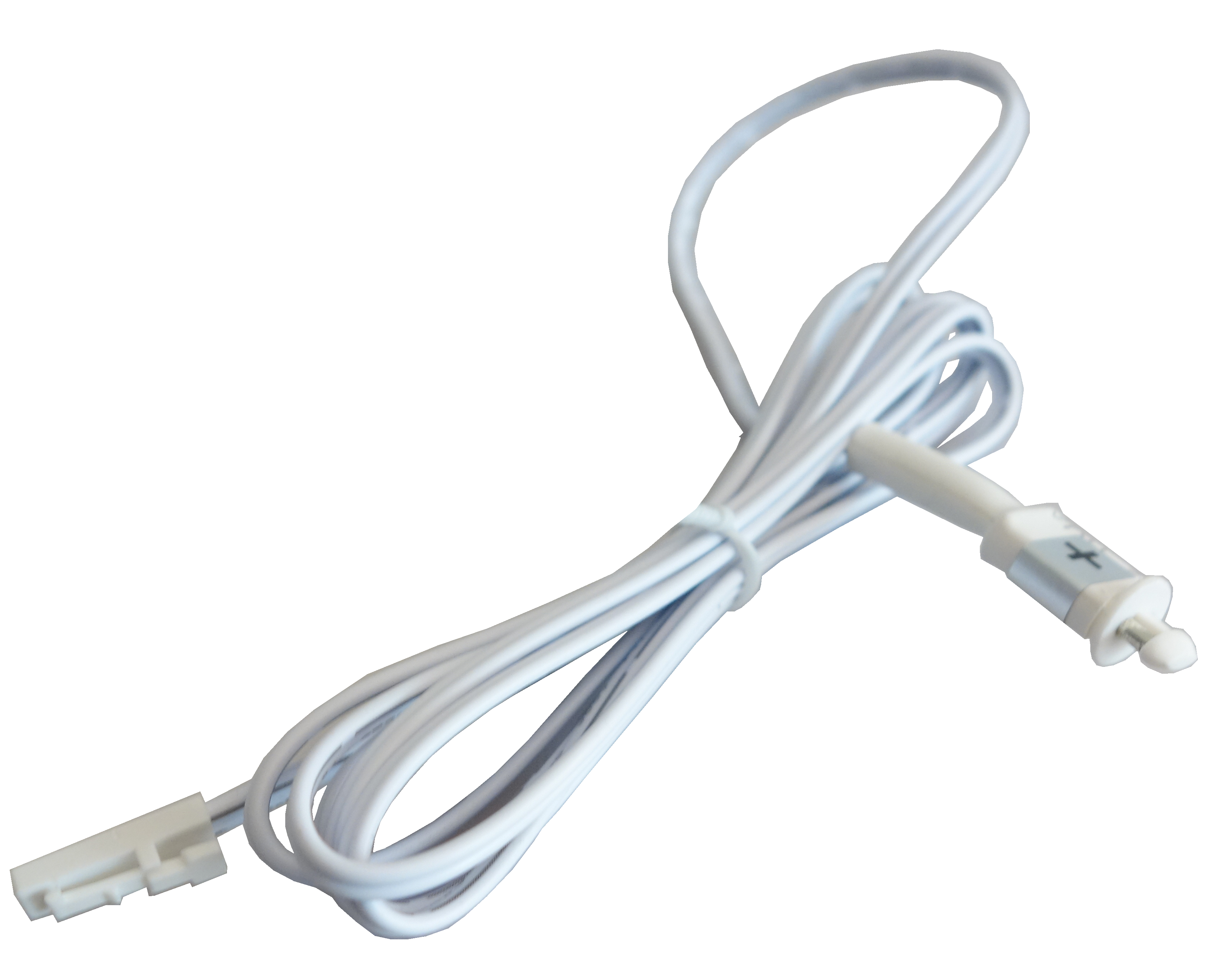Étiquette énergie — Rallonge avec connecteur 2P + Mikkro mâle - BLANC détrompeur à GAUCHE L1300mm