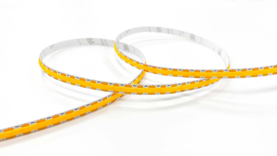 Produit — Strip LED IP20 COB 10,3W/m 3000K 1030L/m 24V 8mm IRC90 - au mètre