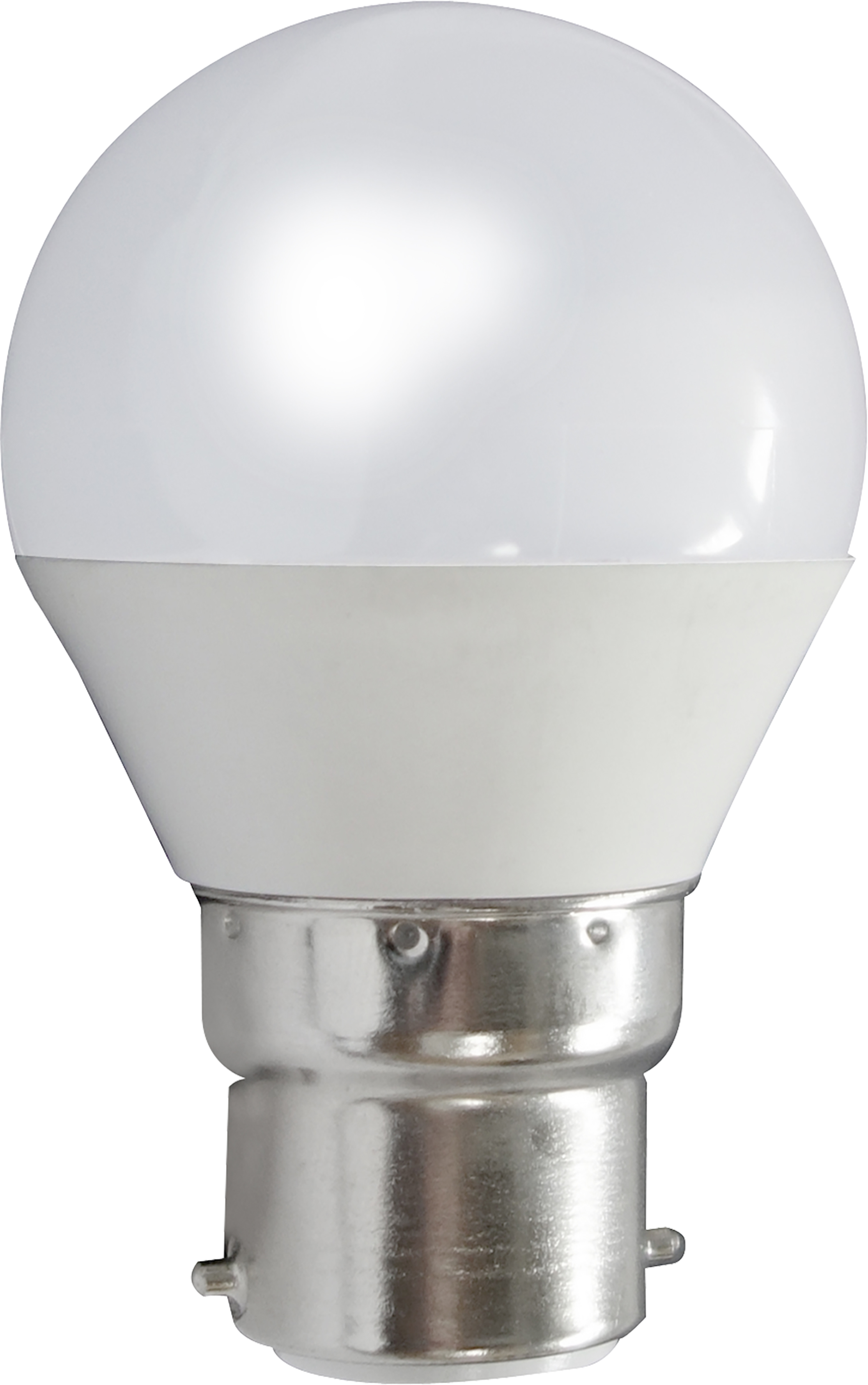 lampadina LED SMD mini sphér. P45 opale 3000K 5W 470L B22