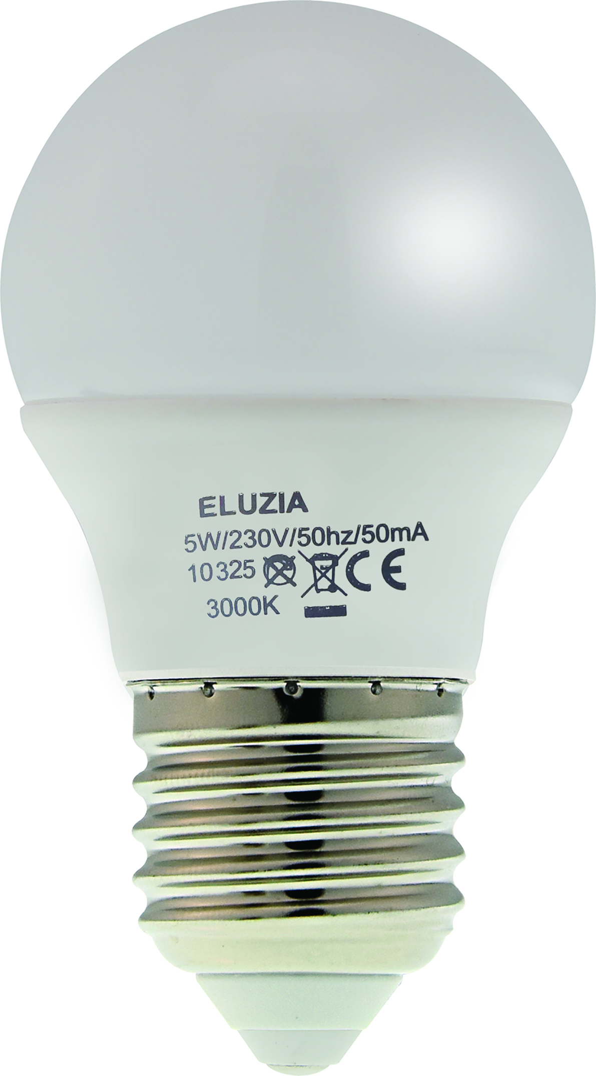 lampadina LED SMD mini sphér. P45 opale 3000K 5W 470L E27