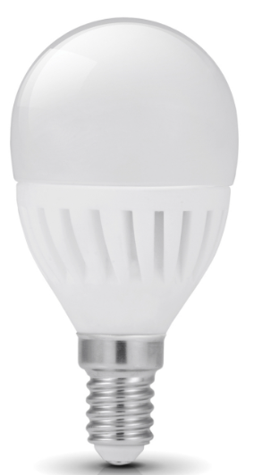 lampadina LED E14 323 lumen 4.5W 3000K mini-sphérique