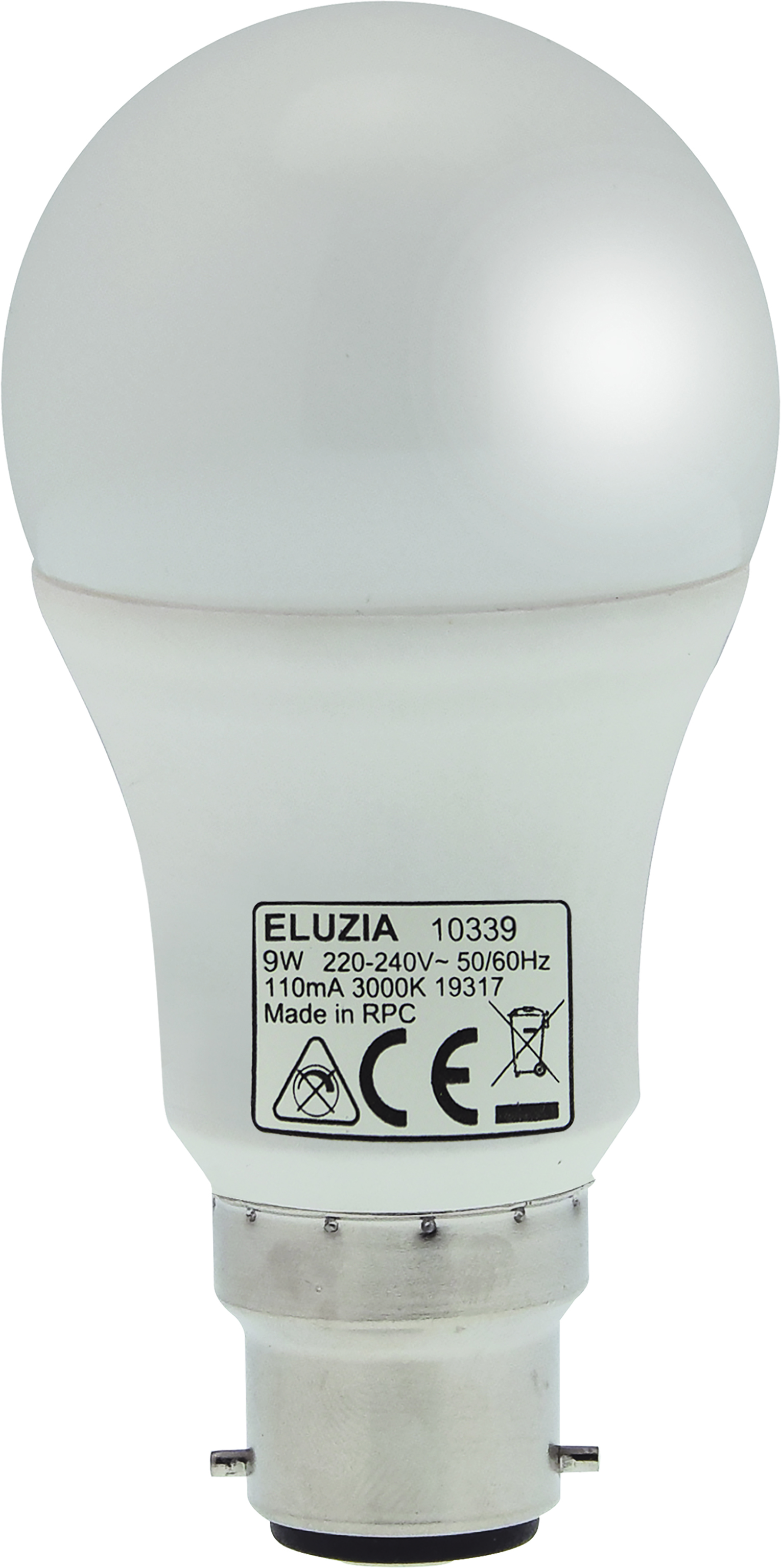 lampadina LED SMD standard A60 opale 3000K 8,5W 806L B22