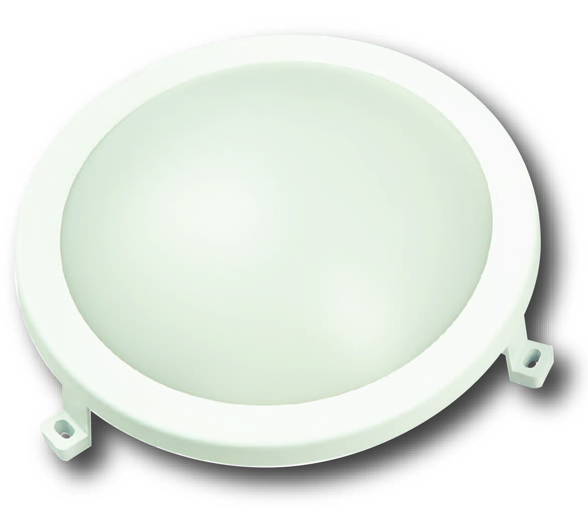 Produit — Hublot rond LED intégrées 4000K 12W 840L IP54 -Blanc