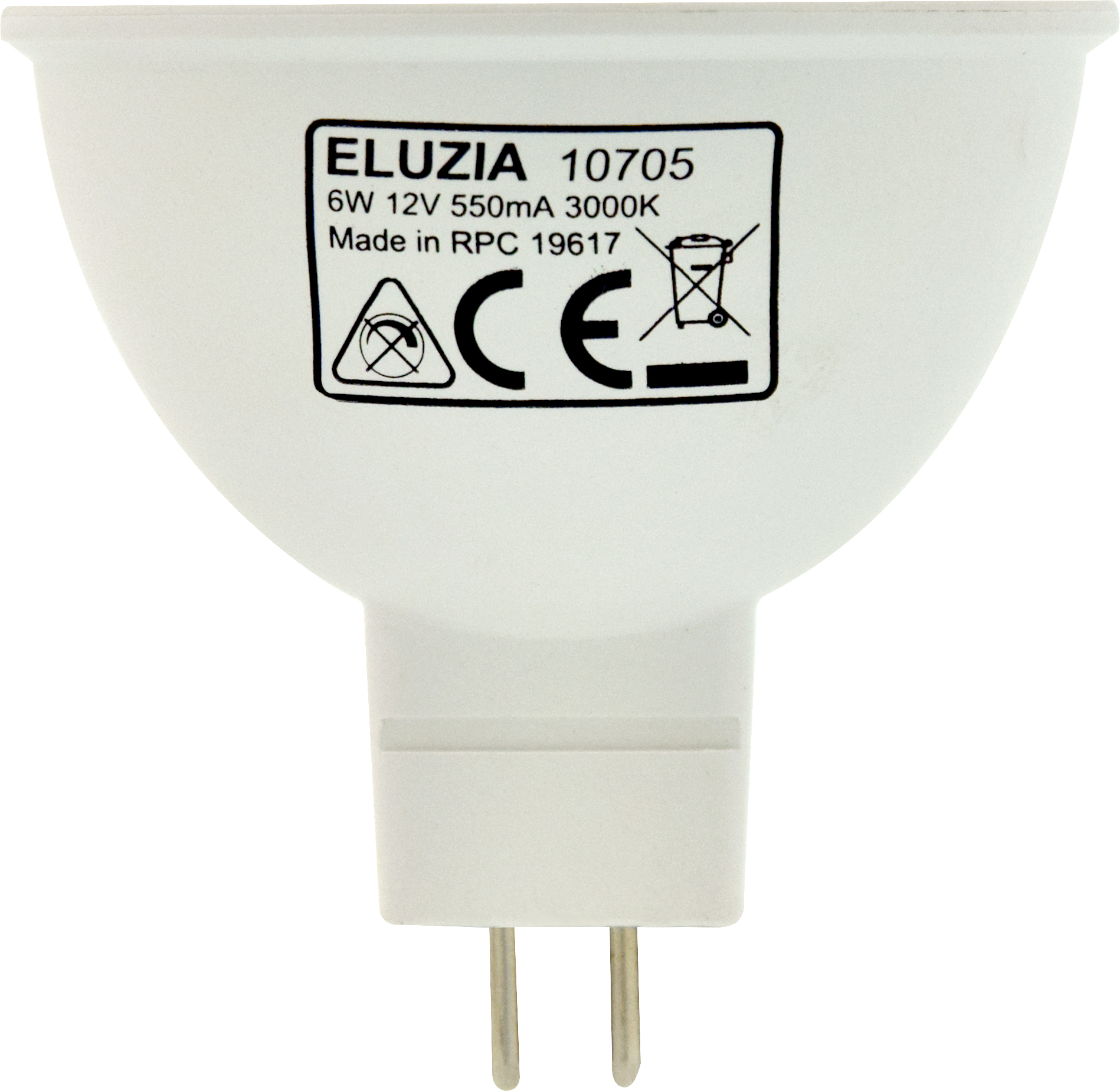 Produit — Ampoule LED SMD MR16 4000K 6W 450L 12V GU5,3 100°