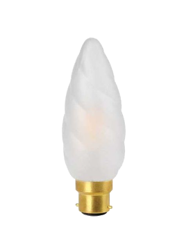 Produit — Ampoule LED Fil. Flamme Torsadée Géante Dépolie 2700K 4W 450L B22 IRC90