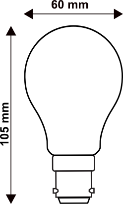 Produit — Ampoule LED Fil. Std Milky 4000K 4W 806L B22 - classe B - Bx4