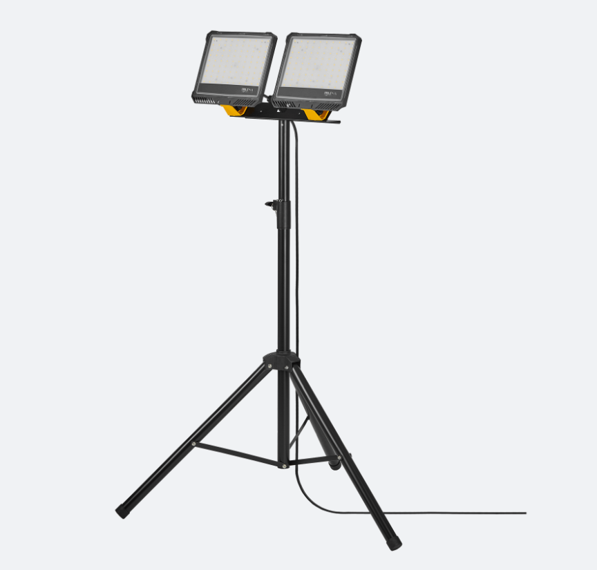 Projecteur LED sur trépied double tête 2x46W 9200L 4000K