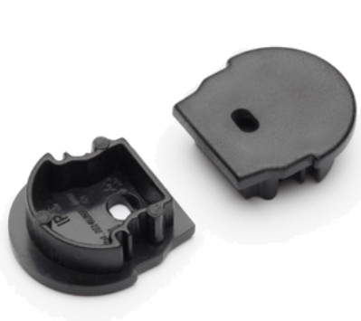 Produit — Terminaison UNI12 D noir + passage de câble (set de 2)