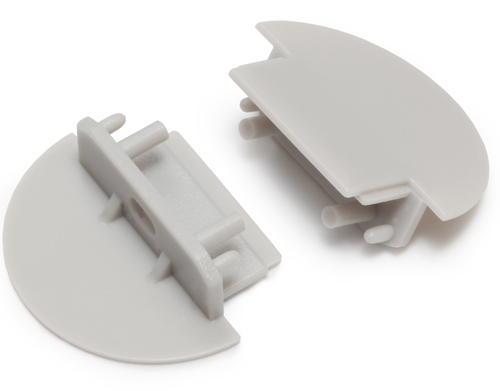 Produit — Terminaison GROOVE10 gris + passage de câble (set de 2)