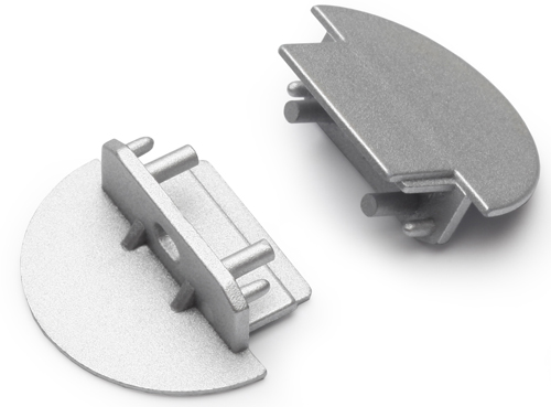 Produit — Terminaison GROOVE10 argent + passage de câble (set de 2)