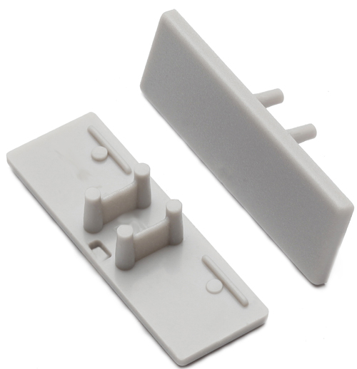 Produit — Terminaison BACK10 gris sans passage de cable (set de 2)