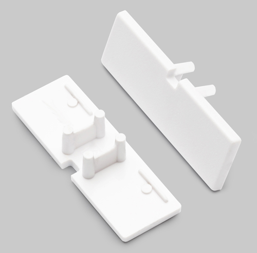 Produit — Terminaison BACK10 blanc + passage de câble (set de 2)