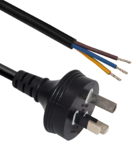 Australian plug + C7 with cable VDE 2*0.75mm2 black, L=1500mm
