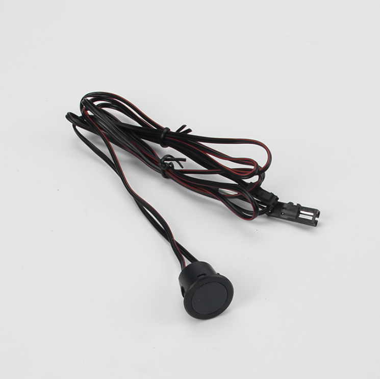 Produit — Interrupteur sensitif à encastrer on/off - dimmable - Memoire - 12/24V - Câble 1M