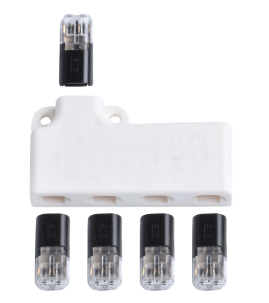 Produit — Distributeur CF-2 en Y - In/Out: 1/4 - 2 Pin Blanc - pour ref 30924