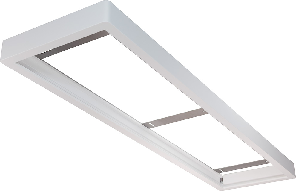 Cadre en bois 300x1200 pour panel - Laqué bianco