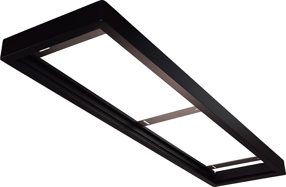 Cadre en bois 300x1200 pour panel - Laqué nero