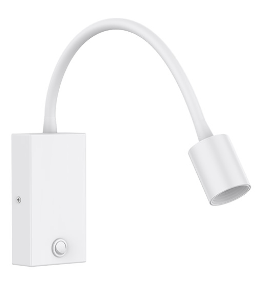 Produit — Liseuse WL127B avec tête flexible et bouton poussoir
