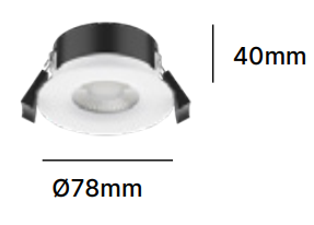 Produit — Downlight IP54 60° 5W CCT (3000/4000K) IP54