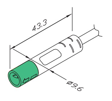 Produit — Plug FK2-F IP54 couleur verte 24V