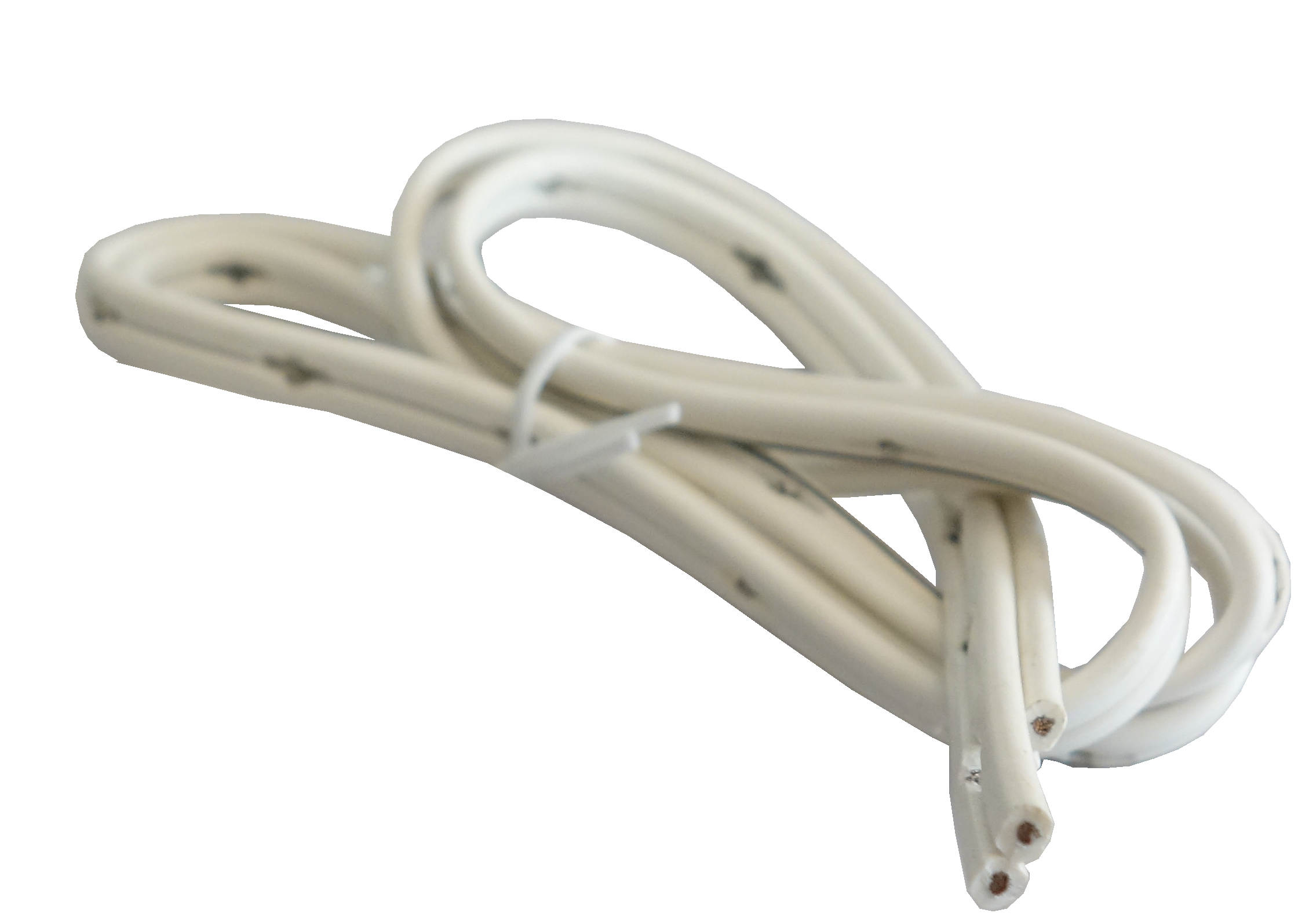 Produit — Cordon d'alimentation ajouré blanc pour connecteur rotatif 2m