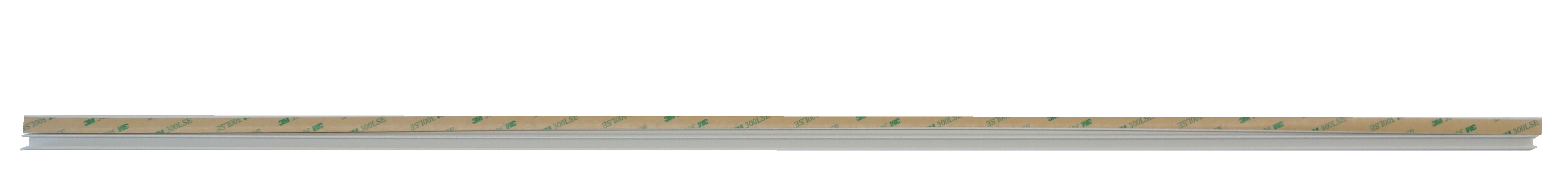 Produit — Goulotte PVC blanc pour câble ajouré - adhésif - 1m