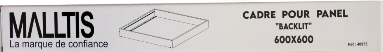 Prodotto — Cadre Aluminium pour panel Backlit LED 602x602x70mm