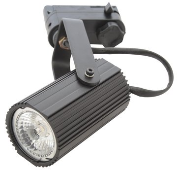 Spot pour rail 3 phases GU10 couleur nero