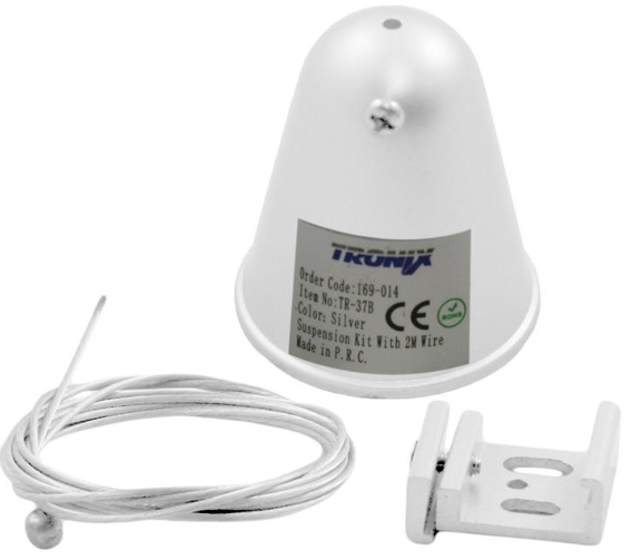 Kit de suspension pour rail 3 phases bianco