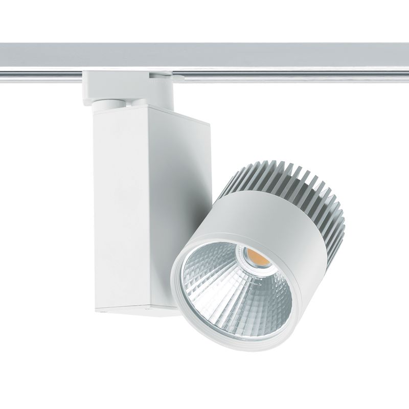 Eclairage sur rail 3 phases Strahler LED 40W 3000K weiß 38°