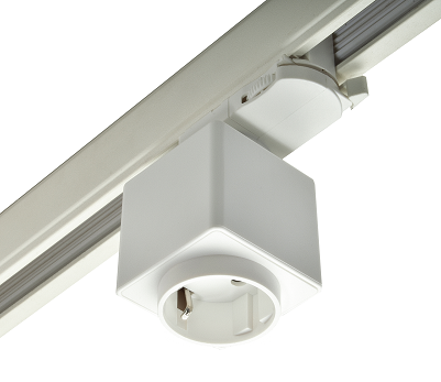 Prise 220V pour rail 3 Phases bianco