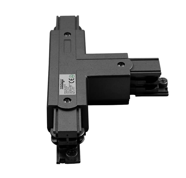 Eclairage sur rail 3 phases Connecteur T black XTS37
