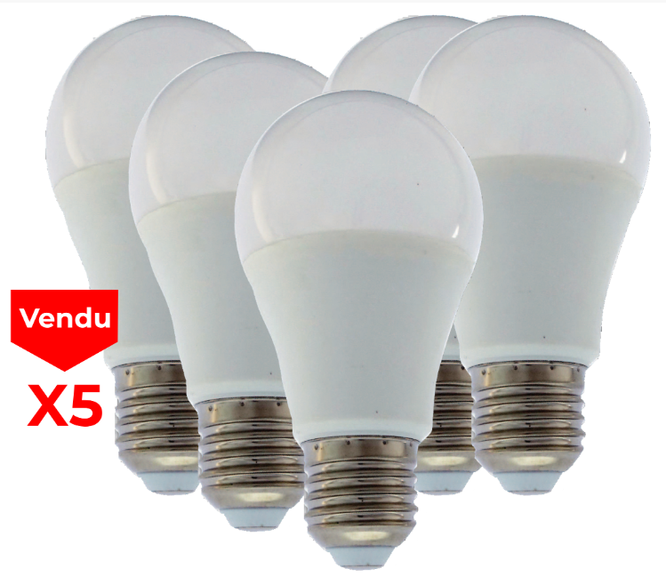 lampadina LED SMD Std opale 4000K 9W 806L E27 -Bx5