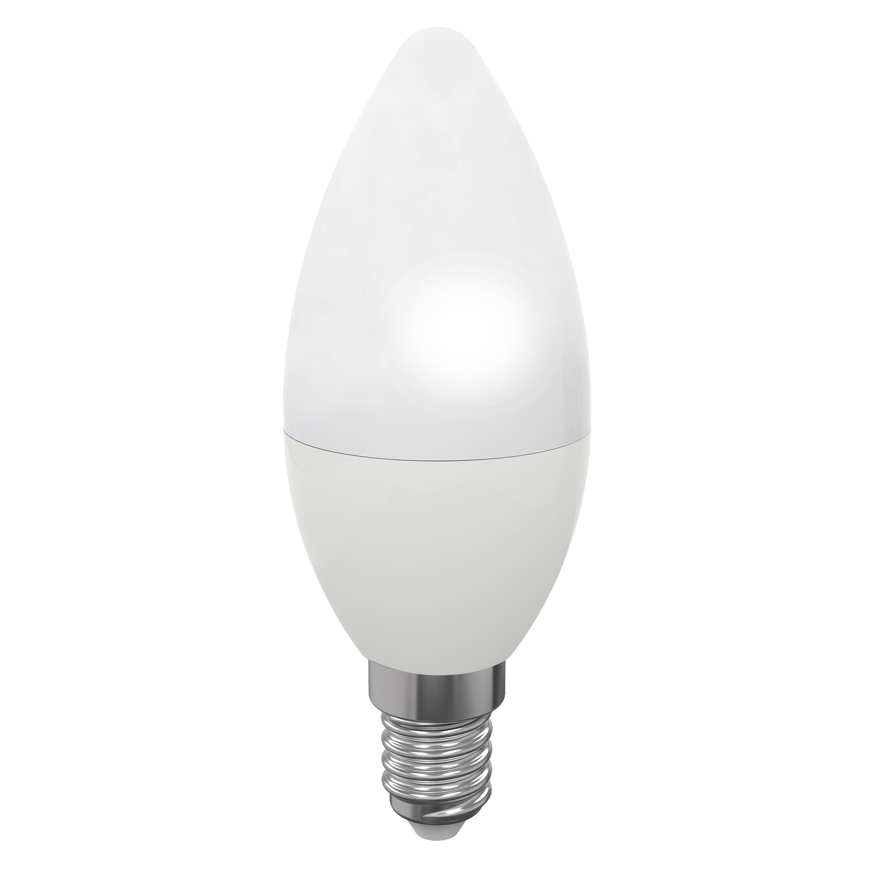 lampadina LED SMD Flamme lisse opale 4000K 6W 500L E14 -Bx1
