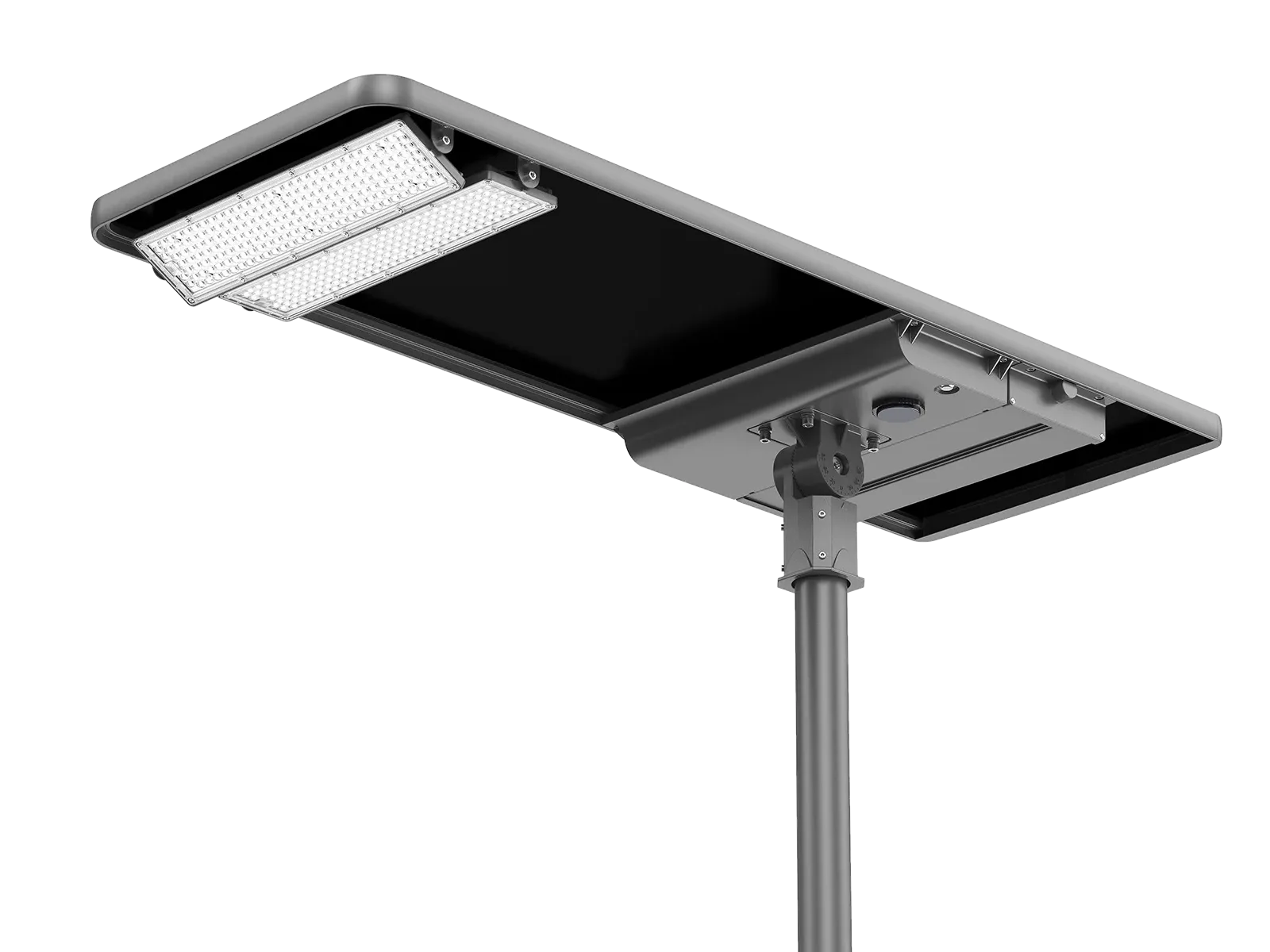 Produit — Candelabre solaire SL01-60 3000K+CCT - 11700Lm - 60W - IP66