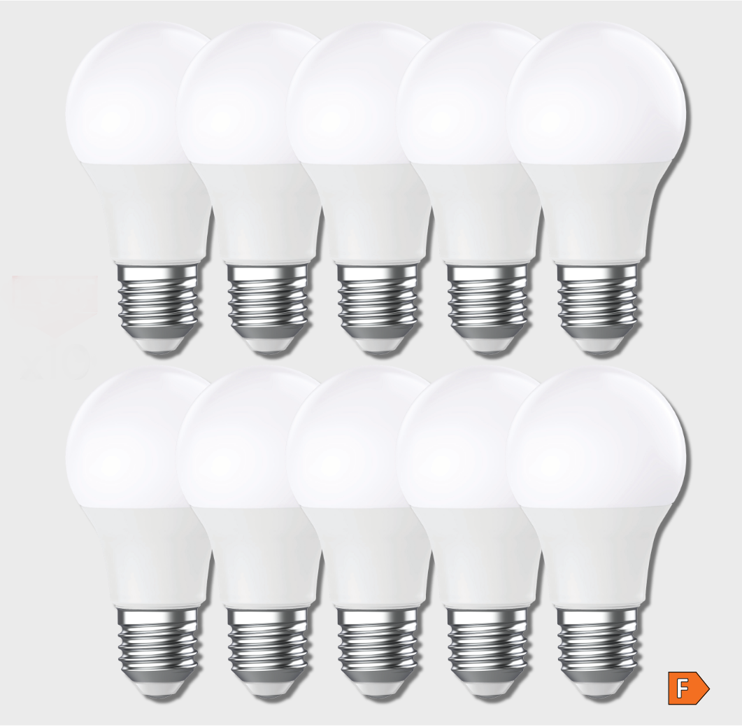 Produit — Ampoule LED SMD Std opale 3000K 8.5W 806L E27 x10