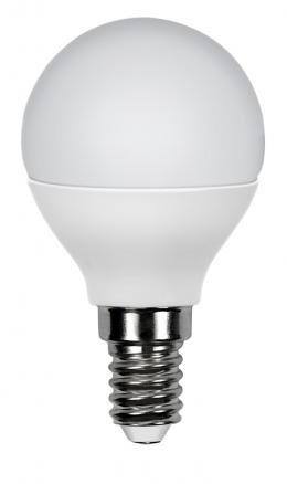Produit — Ampoule LED SMD mini sphér. P45 opale 4000K 5W 470L E14 -Bx4
