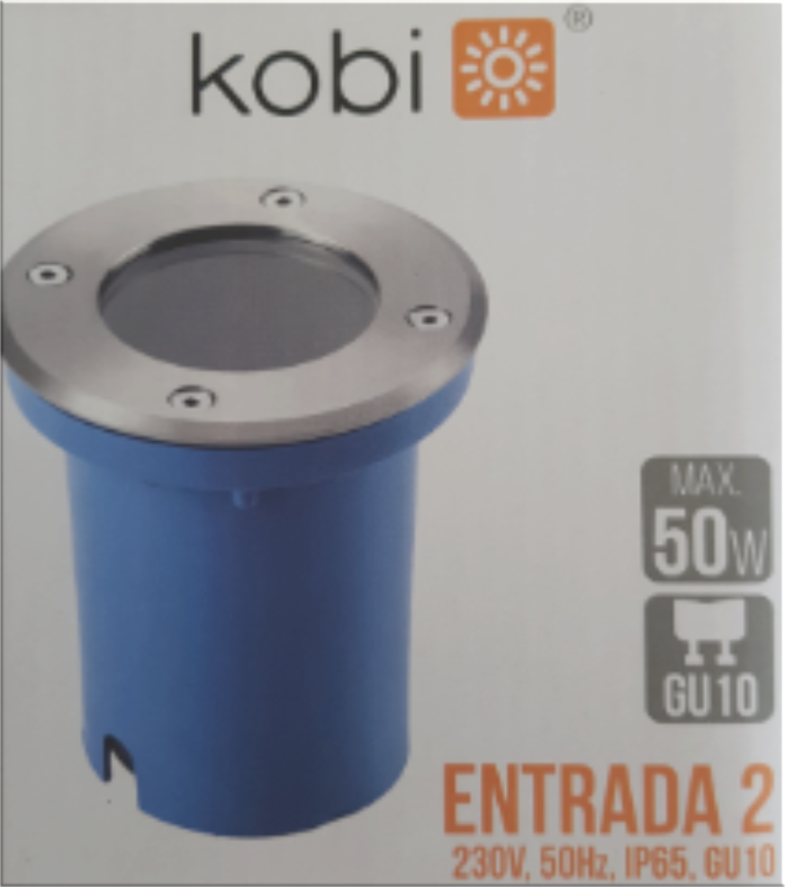 Produit — Projecteur de sol encastré rond - GU10 Non inclus