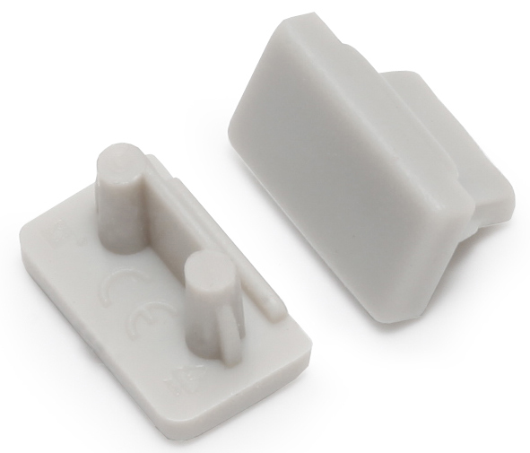 Produit — Terminaison SLIM8 gris (set de 2)