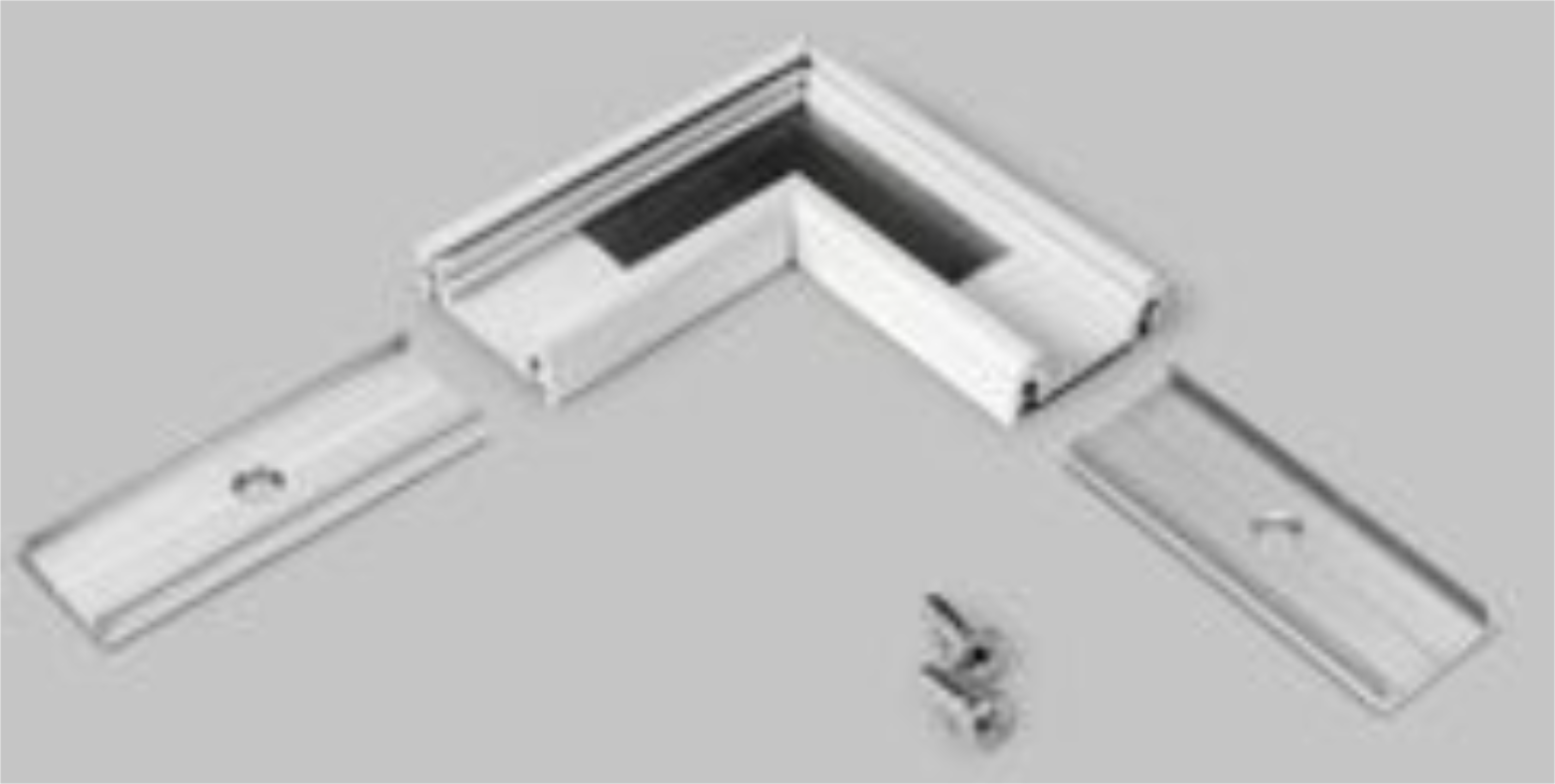 Produit — Connecteur L pour SURFACE10 laqué blanc (set de 1)