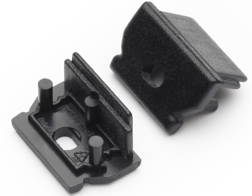 Produit — Terminaison UNI12 noir + passage de câble (set de 2)