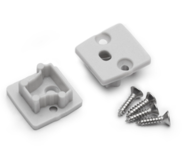 Produit — Terminaison FLOOR12 with hole gris - set x2