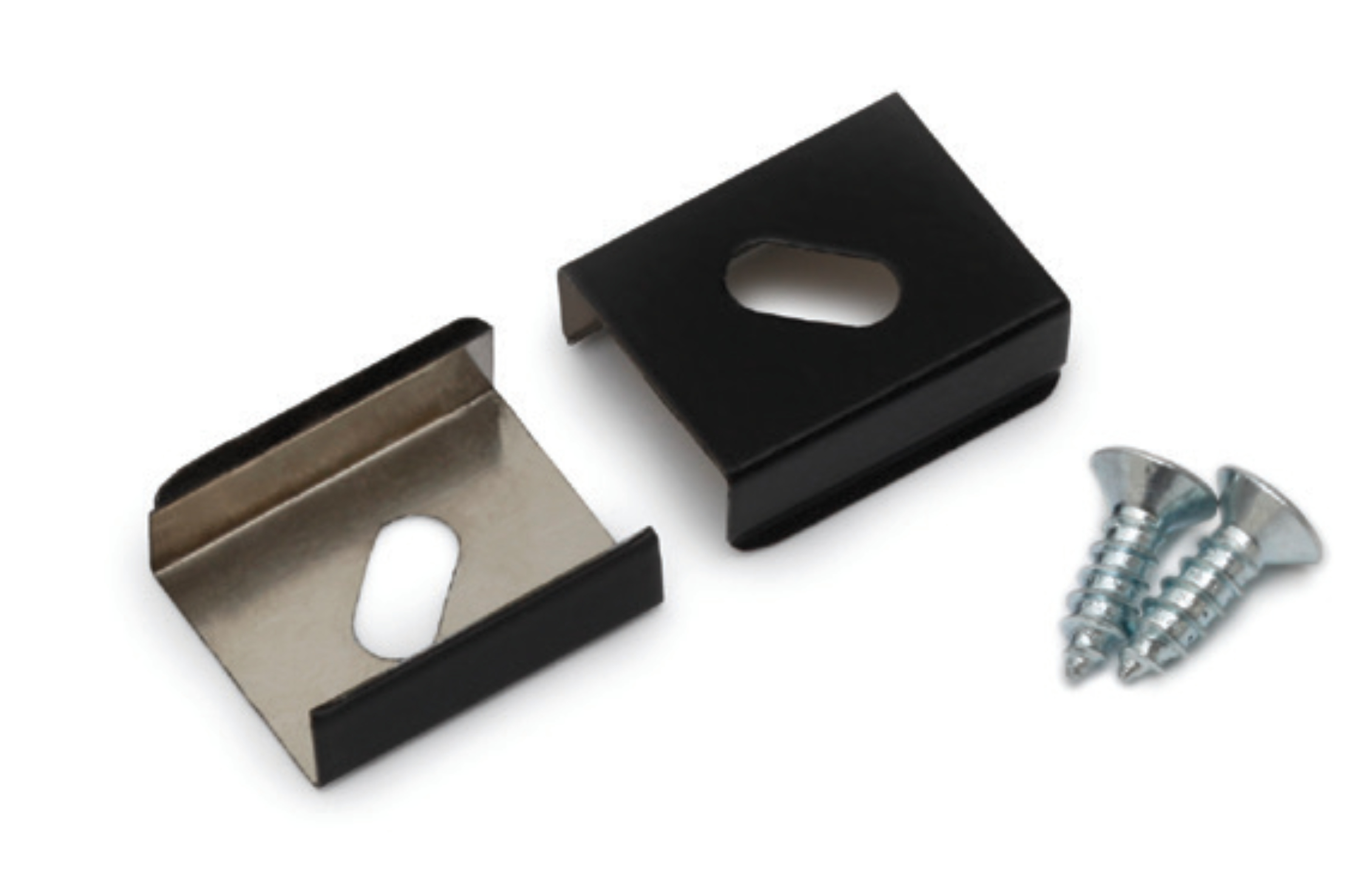 Produit — Support de fixation Z flexible percage oblong noir (set de 2)
