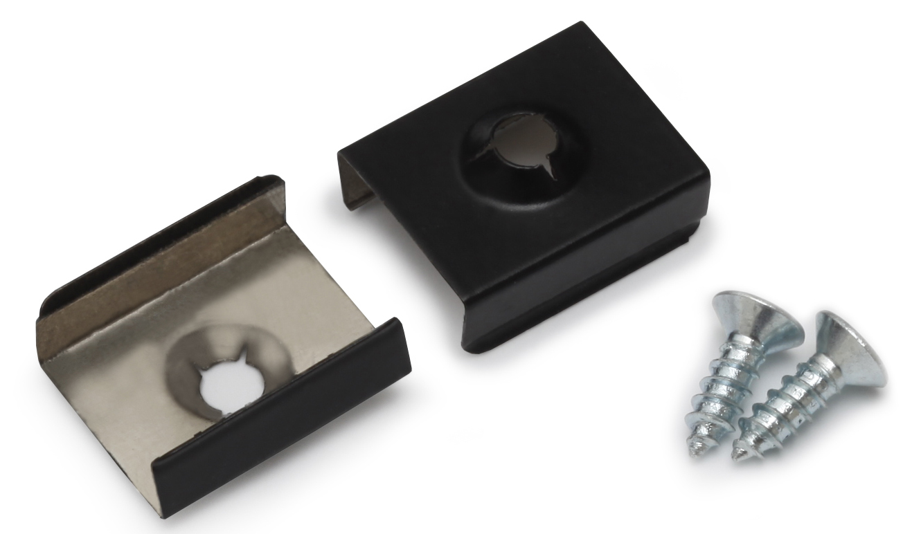 Produit — Support de fixation Z flexible percage conique inox noir (set de 2)