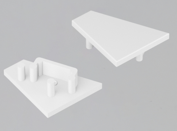 Produit — Terminaison CORNER12.v2 blanc [20pcs]