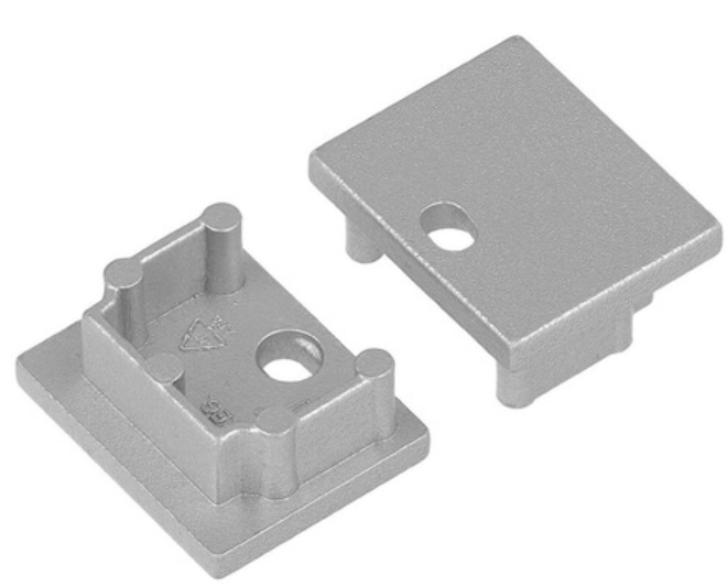 Produit — Terminaison PLANE14 IN argent + passage de câble (Set de 2)