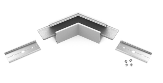 Produit — Connector LINEA20 120deg anodisé /plastic bag