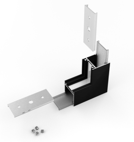 Produit — Connector LINEA20 270deg bent noir /plastic bag