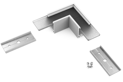 Produit — Connector LINEA20 90deg anodisé /plastic bag