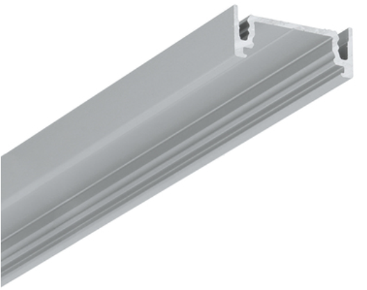 Produit — Profilé LED SURFACE14.v2 EE7F/Y 2m noir anodisé /plastic bag